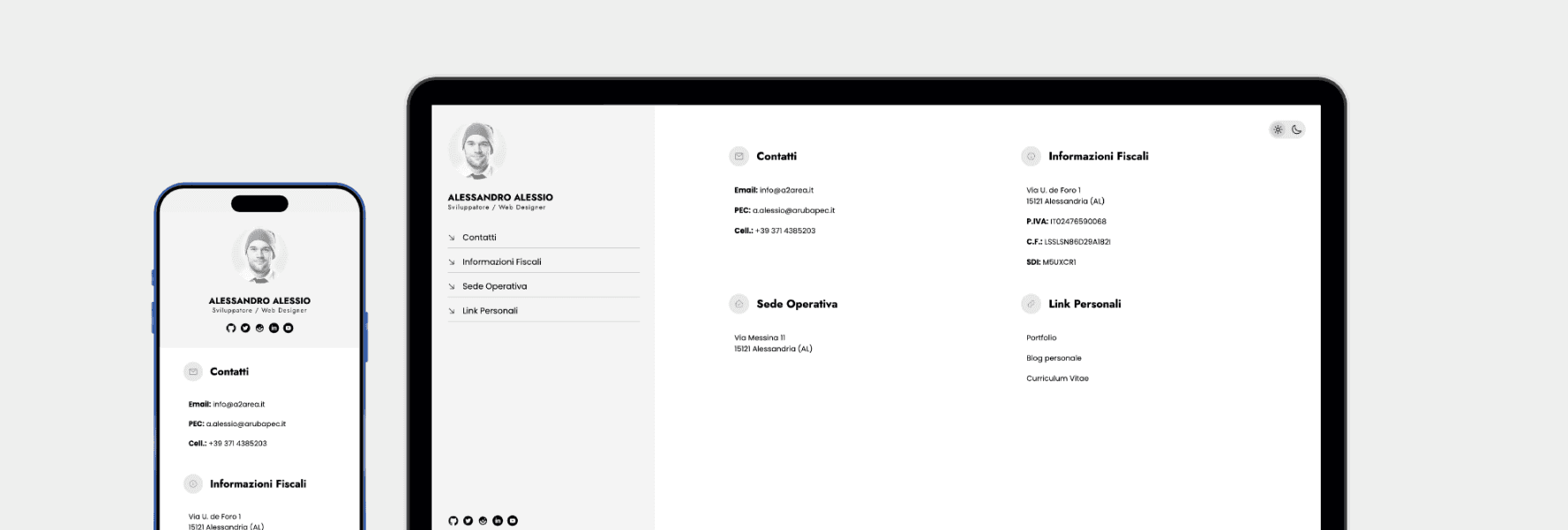 vCard Theme